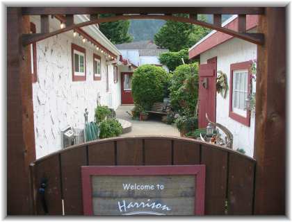 Once past the gate a secluded oasis in the heart of Harrison Hot Springs